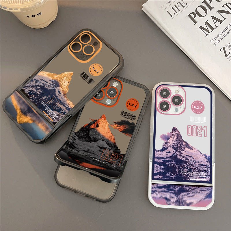 Reflected snow mountain Set iPhone Case