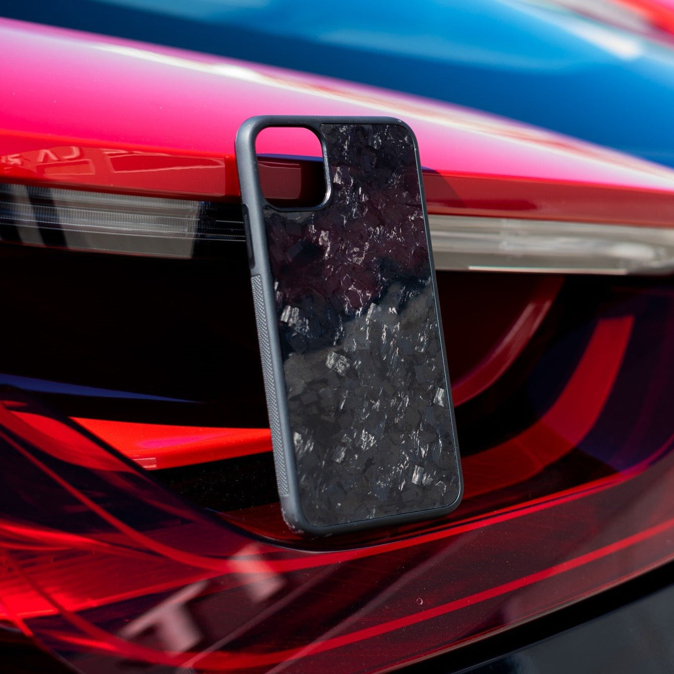 FORGED Carbon Fiber iPhone Case - Blue Forged