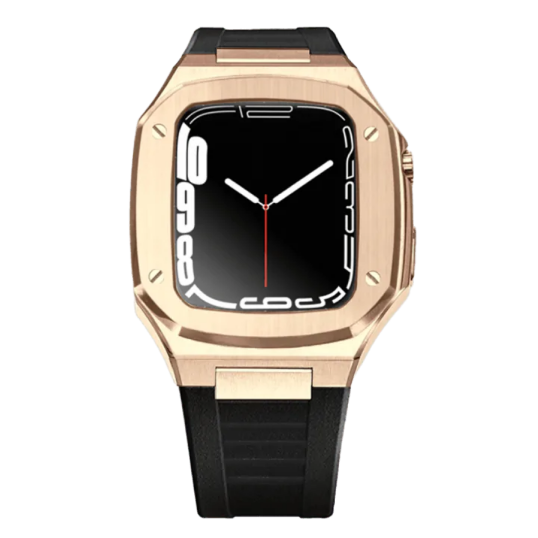 Sport Presidential Apple Watch Case | Rose Gold + Black Band