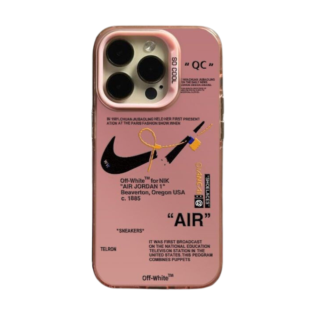 Pink NK x OW iPhone Case