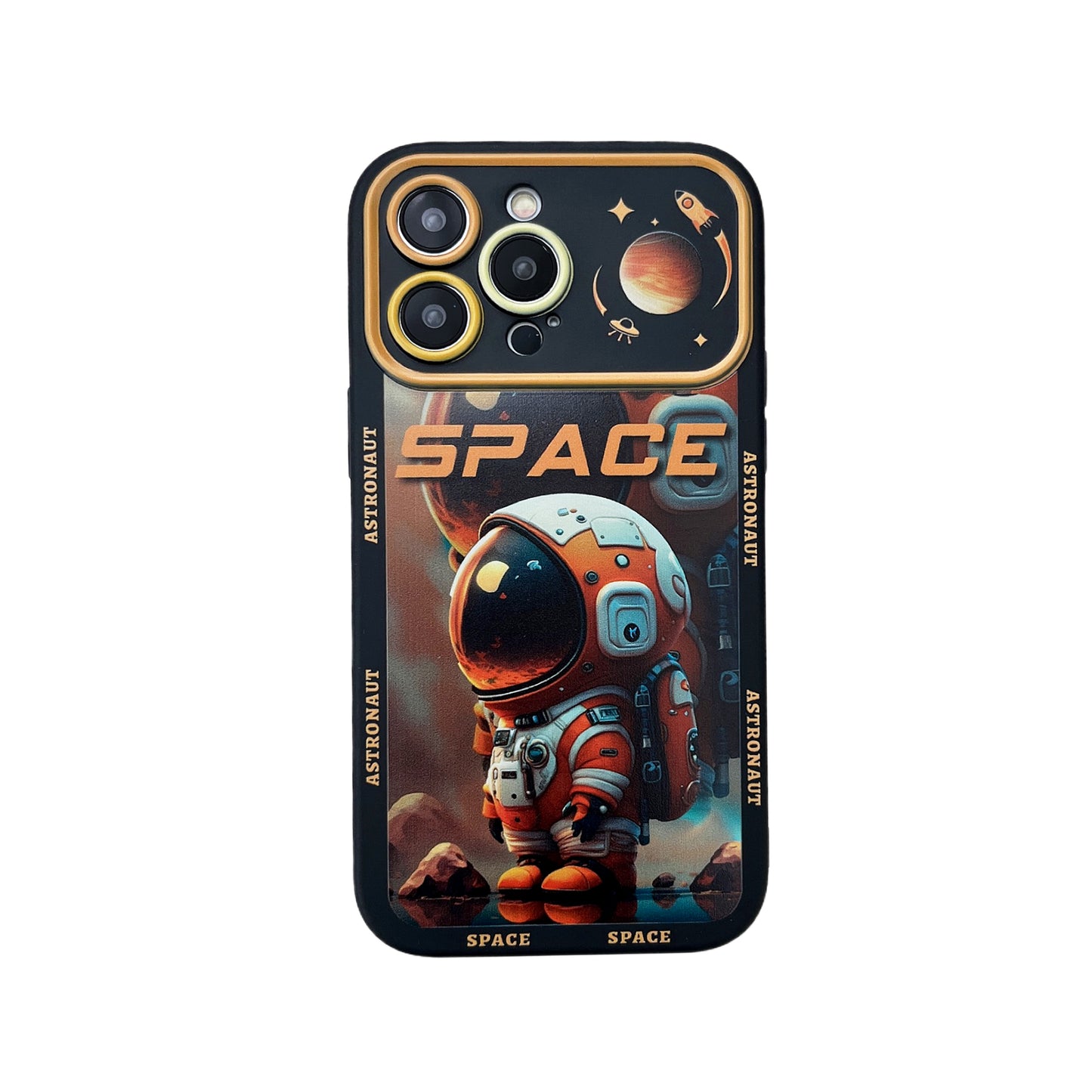 Astronaut cartoon all surrounded iPhone Case