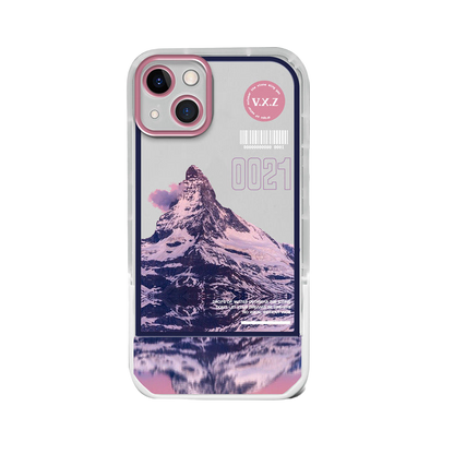a phone case with a picture of a mountain