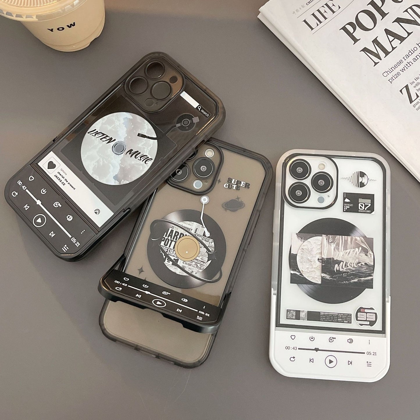 Invisible support | Vinyl record IPHONE CASE