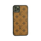 Classic Mono Full Cover iPhone Case - Brown