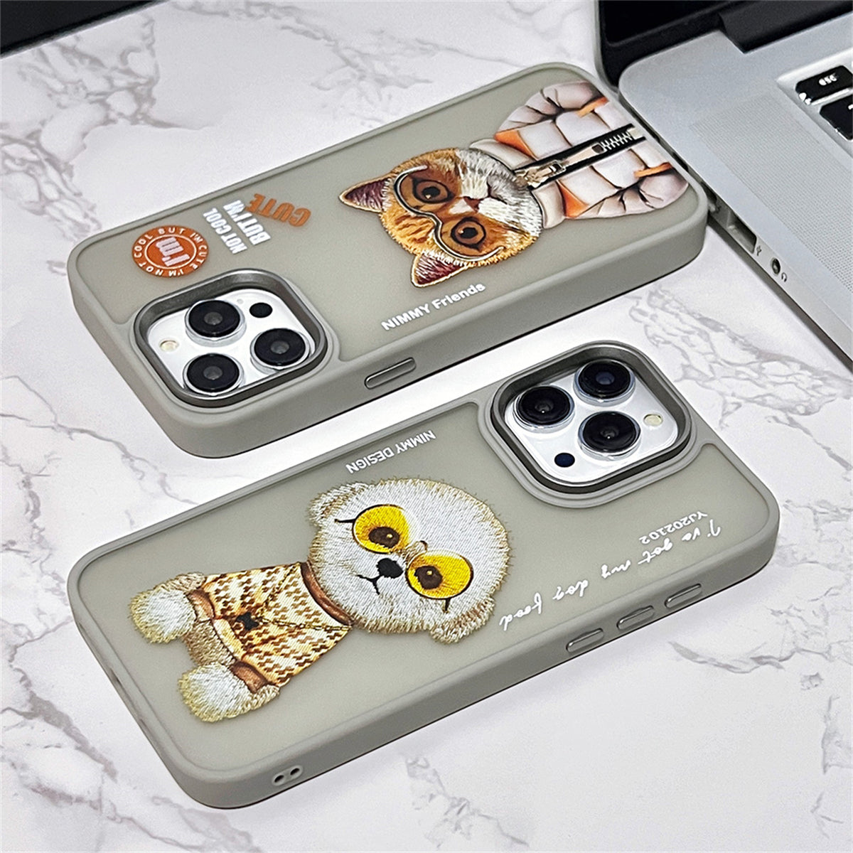 Animated Animal Glasses Skin Scrub Series Trend Case iPhone Case