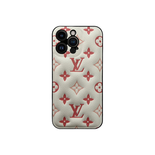 White x Pink Mono Puffer iPhone Case