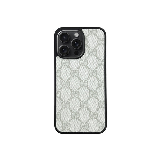 Imprint GG Full Cover iPhone Case - Beige
