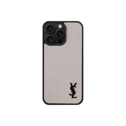 Beige YL Full Cover iPhone Case