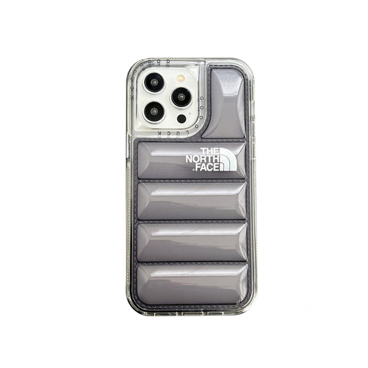 3D Phone Case  Black Transparent Puffer