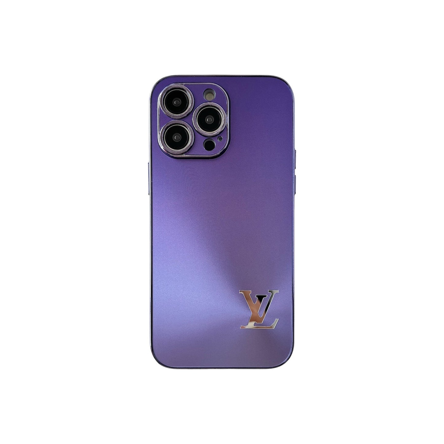 Purple Metallic Mono iPhone Case