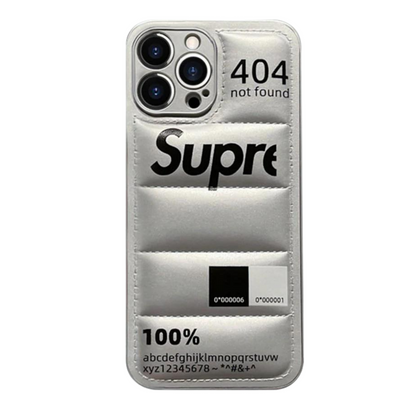 Sup Silver Down Jacket iPhone Case