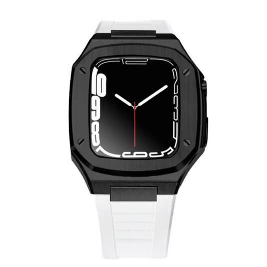 Sport Presidential Apple Watch Case | Black + White Band