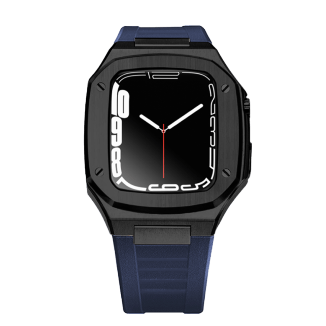 Sport Presidential Apple Watch Case | Black + Blue Band