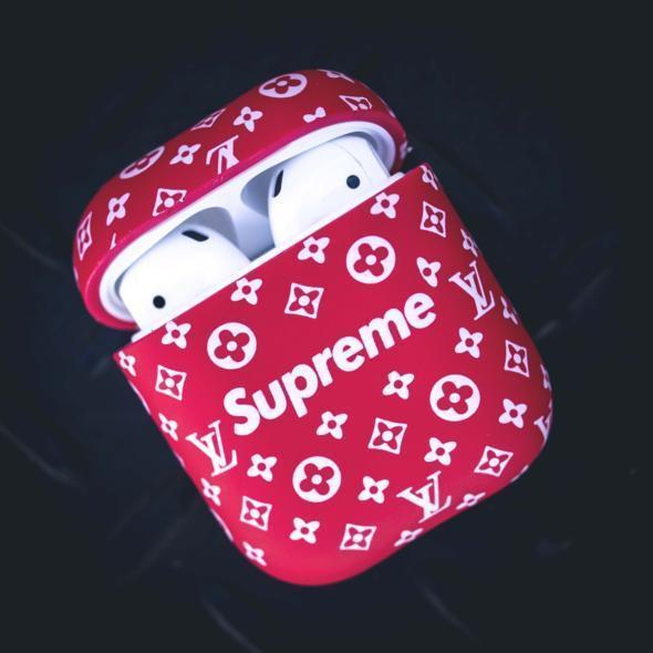 Red SUP ShockProof AirPods Case – NIGHT LABEL