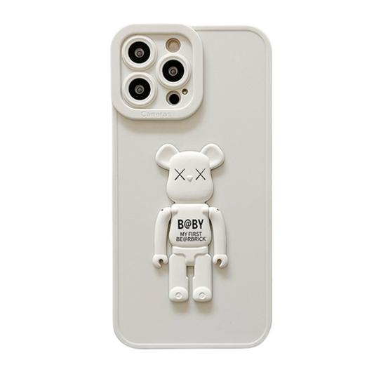 Pearl White Bear 3D iPhone Case