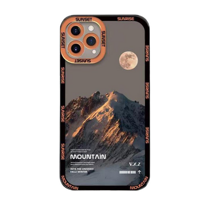 Sun Snowy Mountain iPhone Case
