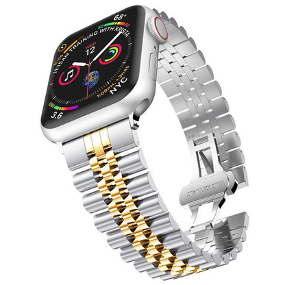 Classic Gold/Silver Apple Watch Band