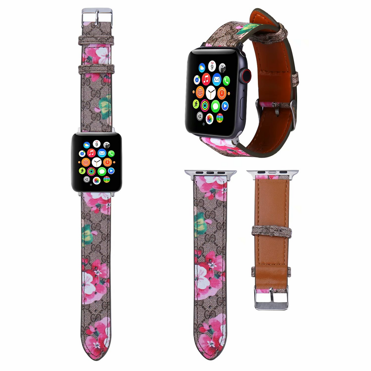 GG Pink Rose Edition Apple Watch Band