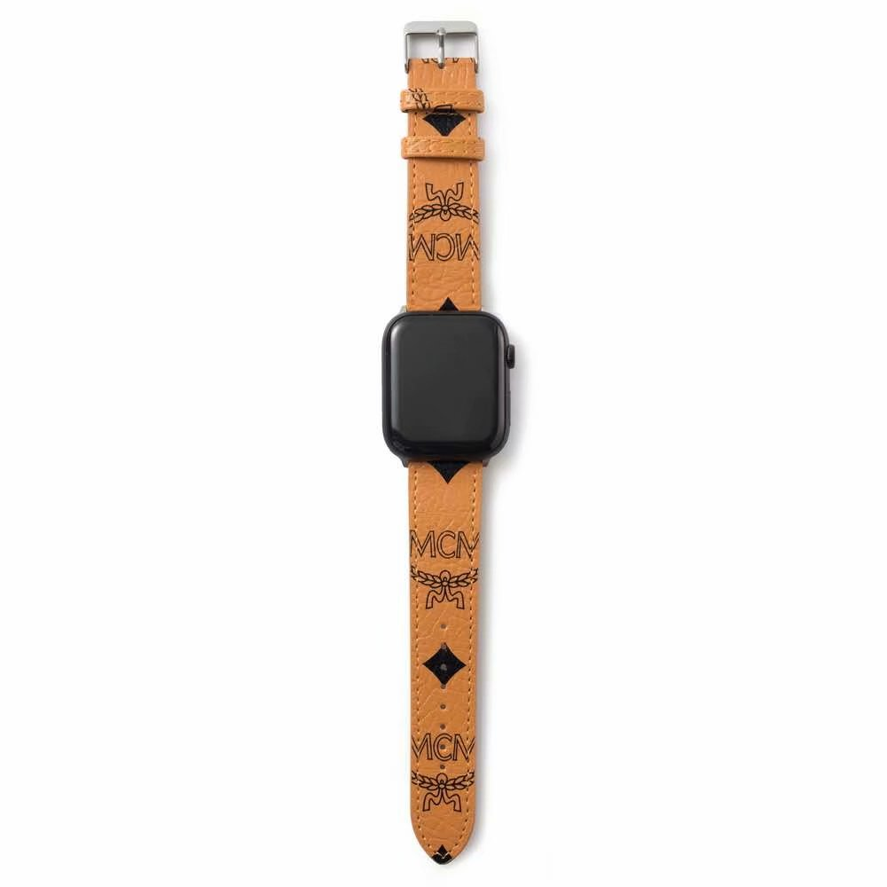 MM Tan Leather Apple Watch Band