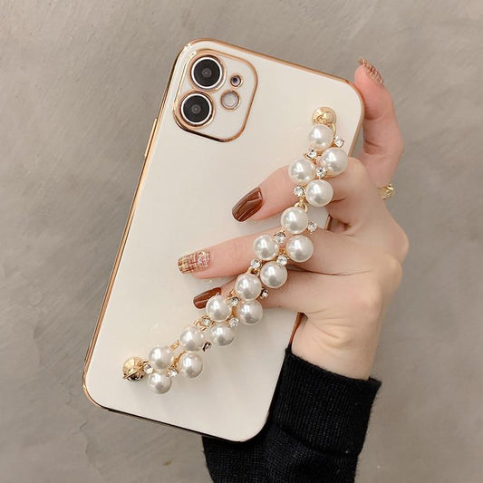 Gloss Pearl Chain iPhone Case